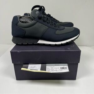 PRADA Nylon Matchrace Sneakers - 4E2942 - Navy Blue Gren - US 7